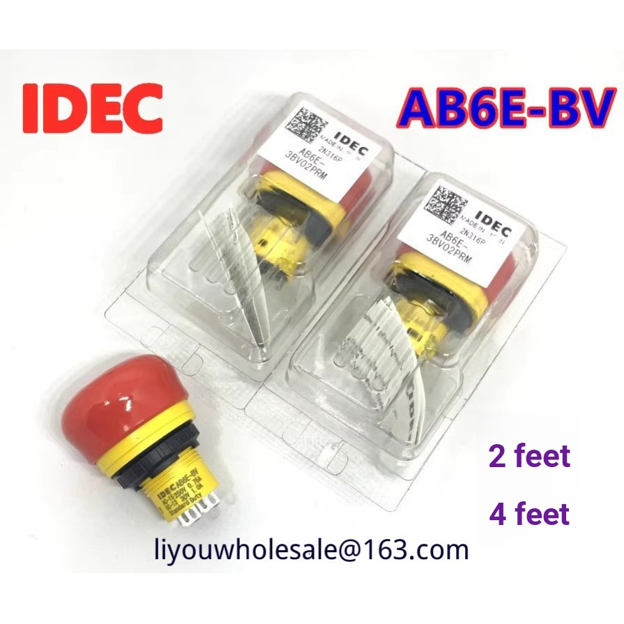 IDEC Izumi AB6E-BV AB6E-3BV01PRM-3BV02PRM Siêu Ngắn Thường Đóng X6 Công Tắc Dừng Nhanh