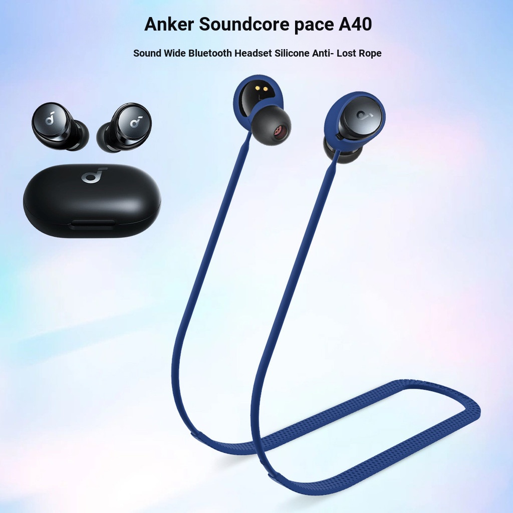 Thích Hợp Cho Anker Anker Sounore Space A40 Âm Thanh Rộng Tai Nghe Silicon Chống Mất Dây Chống Rơi C