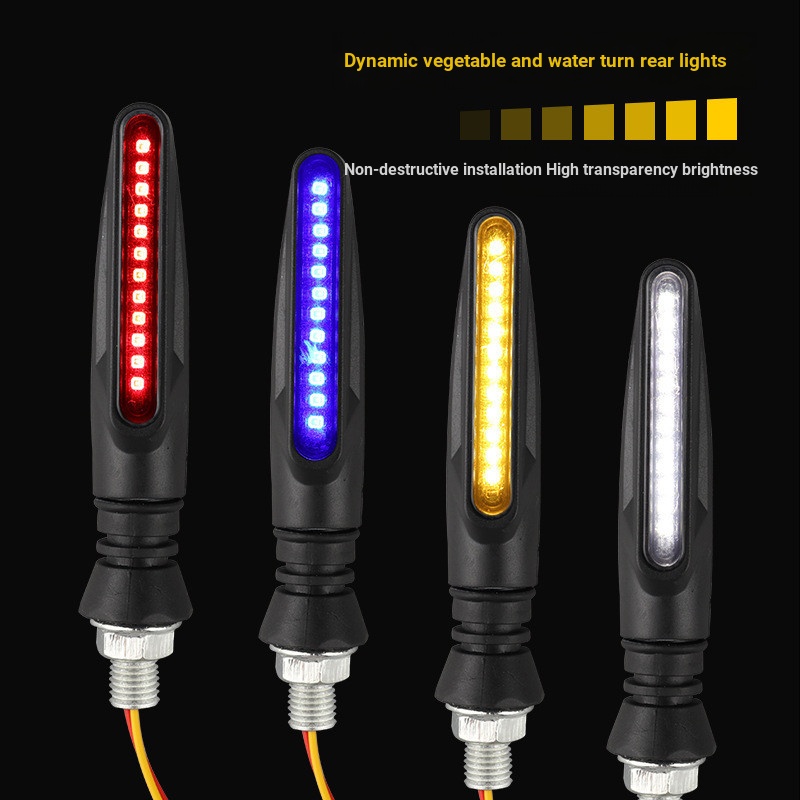 Phụ kiện đèn xe điện Đa năng 12v Đèn led xe điện Phụ kiện xe máy Đèn cảnh báo Đèn báo rẽ phẳng Đèn x