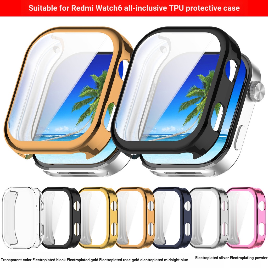 Thích hợp cho Redmi Watch6 Vỏ bảo vệ TPU trọn gói Redmi Watch6 Vỏ đồng hồ Redmi Watch6 Vỏ đồng hồ re