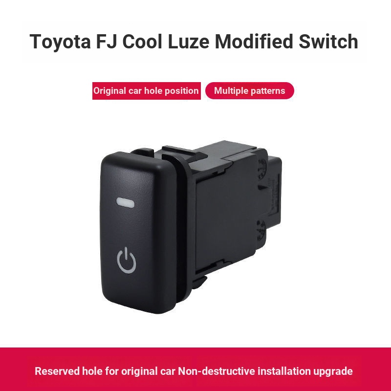 Toyota FJ Cool Road Ze Đèn Sương Mù Chạy Ban Ngày Đèn Ghi Âm Nhạc BSM Điểm Mù Radar Sửa Đổi Công Tắc