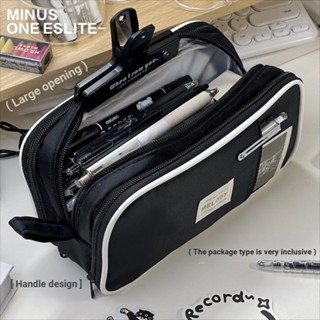  Học sinh trung học Túi văn phòng phẩm Dung tích lớn Hộp đựng bút chì Học sinh tiểu học Học sinh trung học cơ sở Hộp văn phòng phẩm 