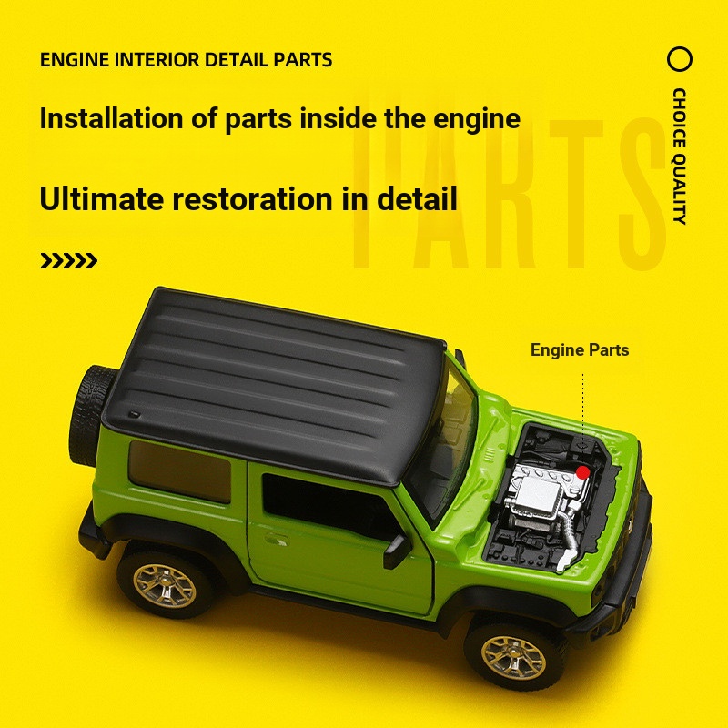 Caipo 67135 Đóng Hộp Suzuki Jimny Xe Sửa Đổi 1 / 32 Mô Phỏng Trẻ Em Đồ Chơi Mô Hình Hợp Kim Có Thể T