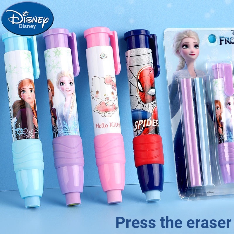 [Tẩy Hoạt Hình Push Eraser] Disney Push Eraser Push Eraser Clean NonMarking Retractable 2b Eraser Tr