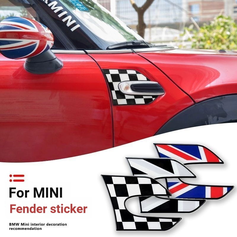 Thích hợp cho mini cooper F56 F55 3D Crystal Epoxy Sticker Fender Sticker Nhãn dán trang trí