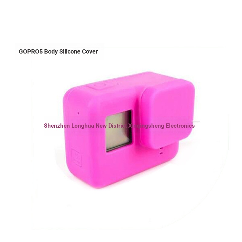 Ốp lưng silicon ống kính GoPro5Black Gopro5 6 7 hero7 Vỏ bảo vệ silicon kim loại trần 1202hw