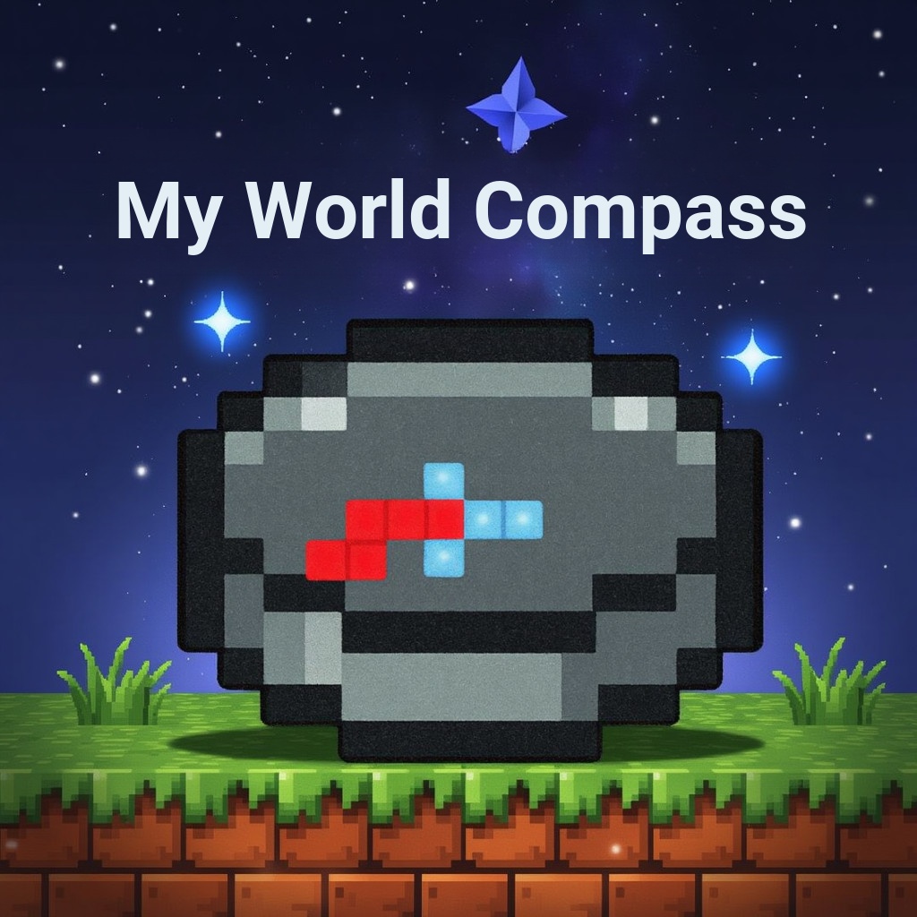 MC Minecraft Pixel Đồ Chơi Mô Hình Sạc La Bàn Mặt Dây Chuyền Có Thể Hiển Thị Hướng La Bàn Trò Chơi H