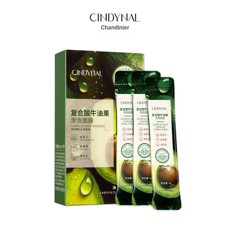 Khu vực điều dưỡng⭐ Mặt nạ bong bóng bơ CINDYNAL CINDYAL Complex Mặt nạ bong bóng bơ Chăm sóc da mặt