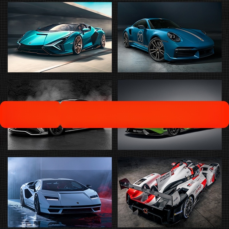 G G GTR Xe Thể Thao Poster Xe Ô Tô Ferrari Porsche Dán Tường Xe Nổi Tiếng Tuyệt Vời Phòng Ngủ Xe Hơi