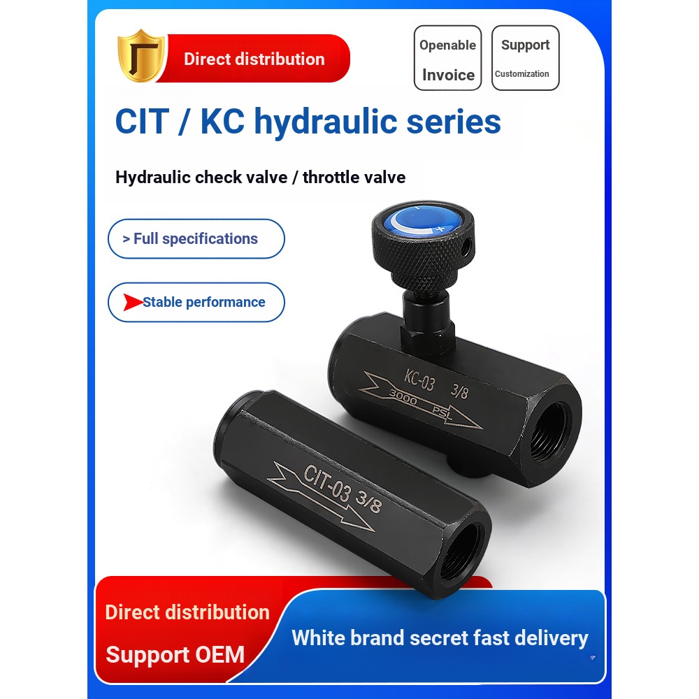 B. b. Van tiết lưu một chiều thủy lực Lazawa KC-02 / 034 Van kiểm tra xi lanh thủy lực CIT Van điều 