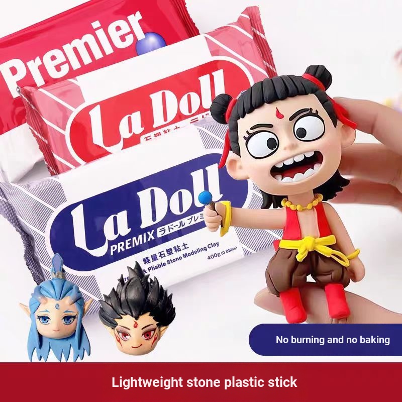 Nhật Bản ladoll Đá Nhựa Đất Sét Tự Làm Chất Liệu Thủ Công Gói Không Đóng Băng Đất Sét Nhẹ