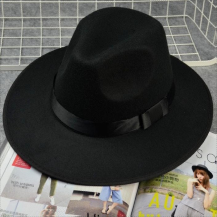 ((Phụ kiện rèm) Thượng Hải Bãi Biển Xu Wenqiang Nam Top Hat Thời Trang Phù Hợp Với Anh Jazz Mũ Sân K