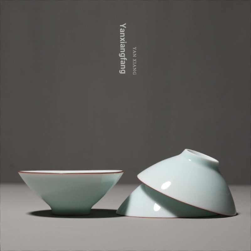 Rock Fragrance Shop Shadow Celadon Tea Cup Gốm Kung Fu Tea Cup