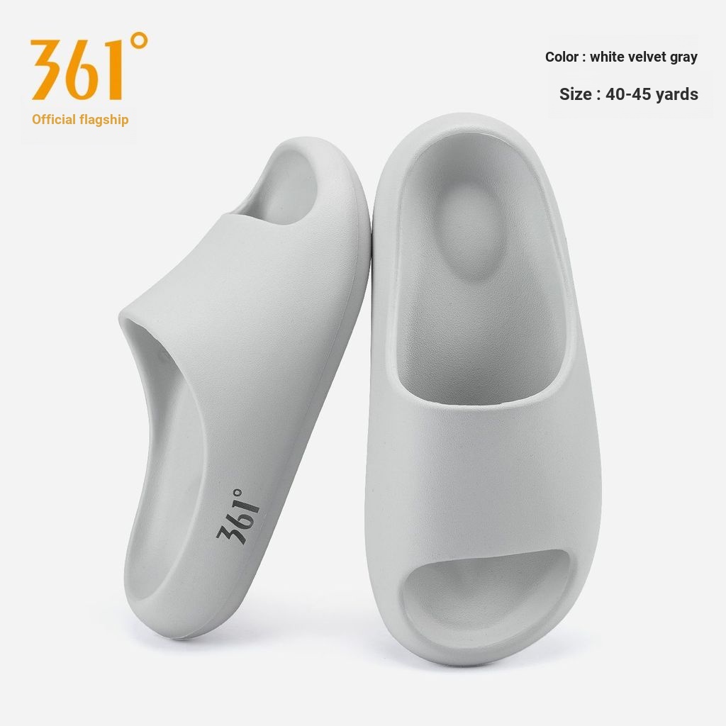 361° Dép Mây Nam Nữ Đế Dày Shit-Steping Tắt Tiếng Tất Cả Trận Đấu Dép Chống @ -