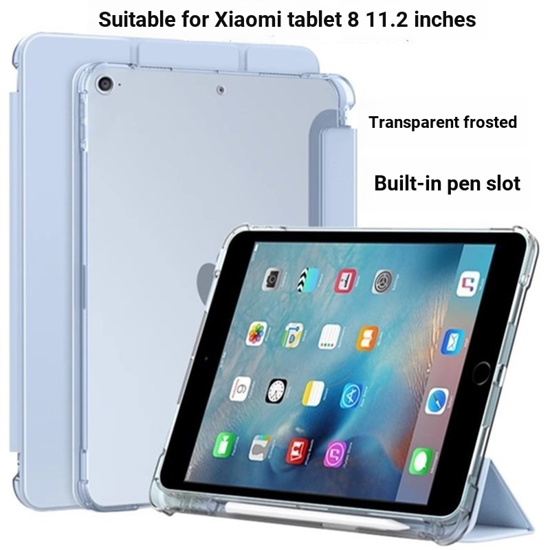 Thích hợp cho Xiaomi Tablet 8 Vỏ bảo vệ Màn hình dọc ngang trong suốt Silicon mờ chống sốc 11.2 Inch