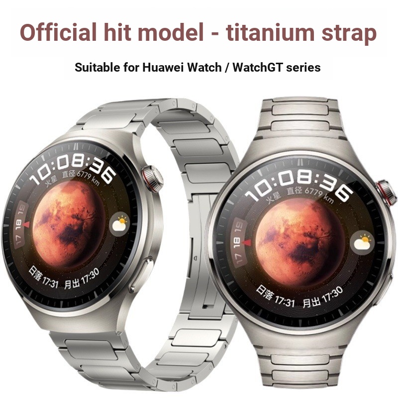 Thích hợp cho Huawei Watch 5 Dây đeo Titan Watch4pro Pure Titanium Huawei Watch Dây đeo hợp kim tita