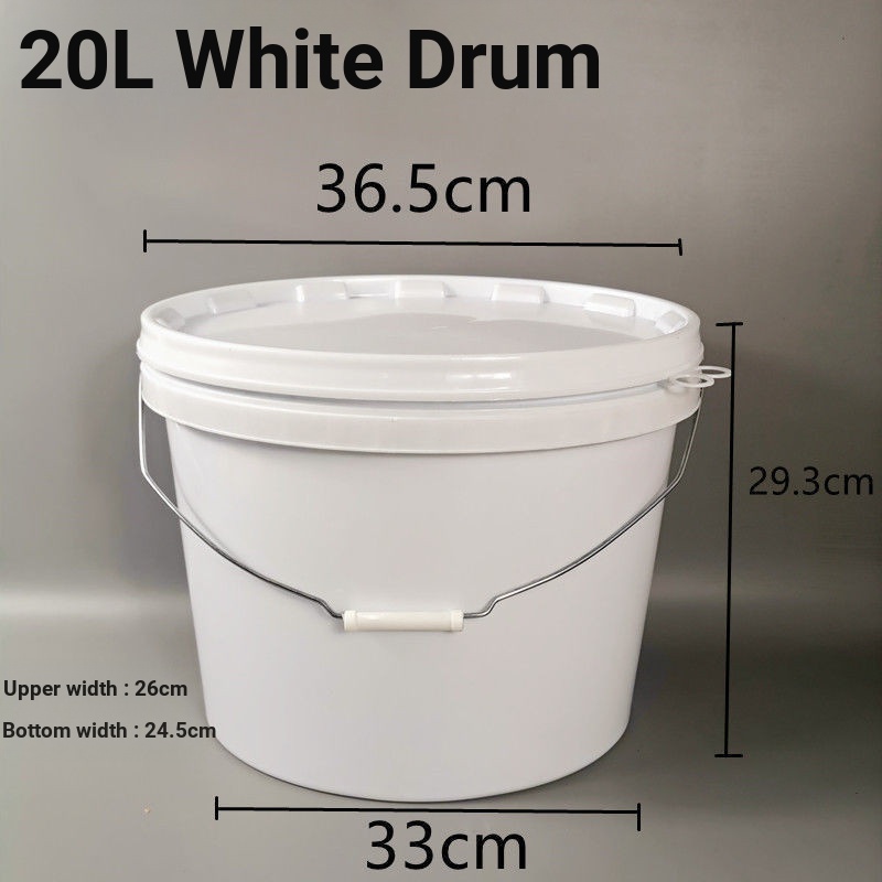 [Lô hàng] 5 Lít 10 Lít 20 Lít Xô nhựa Hình bầu dục Xô di động có nắp Câu cá Xô đặc biệt Bảo quản ô t