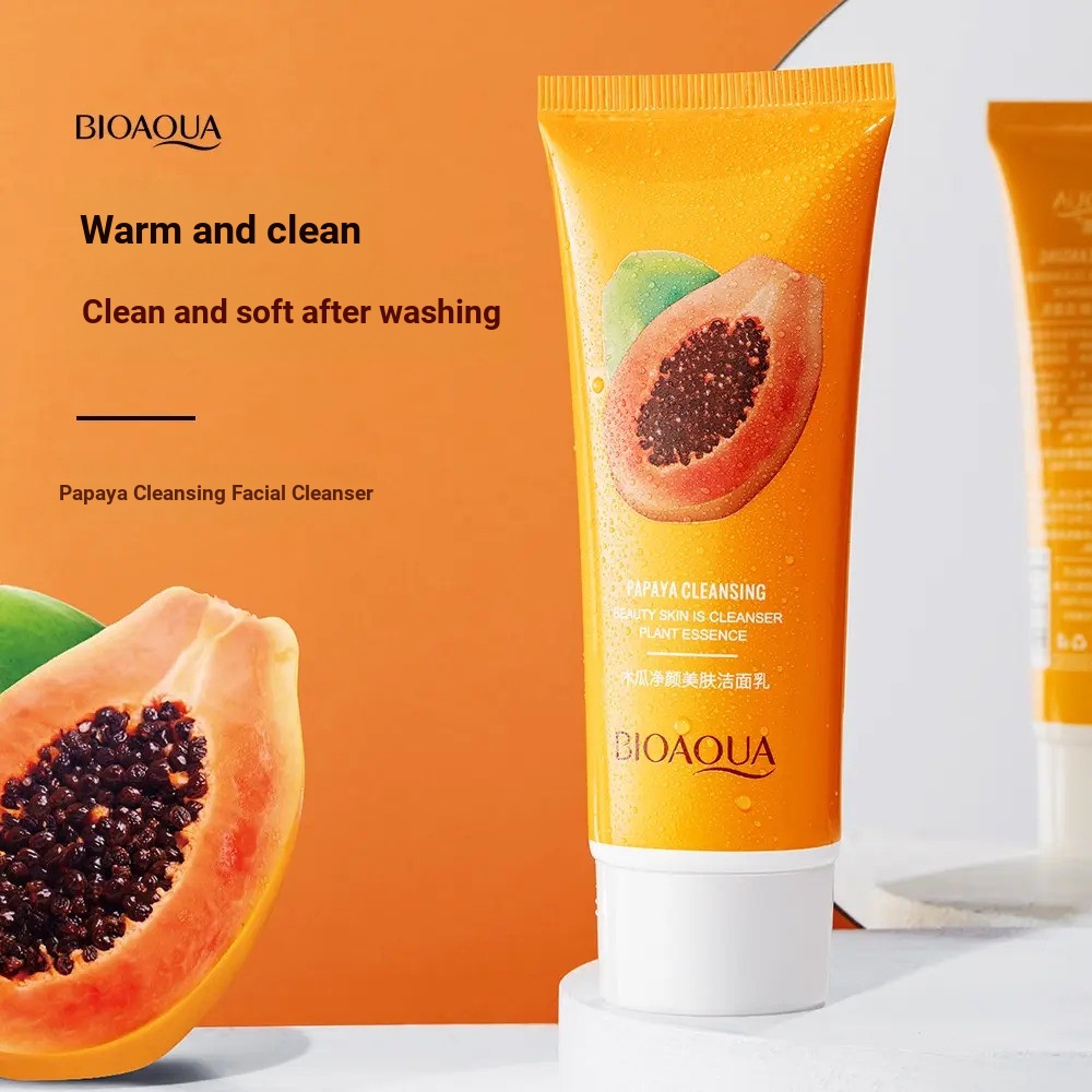 Sữa rửa mặt làm sạch da BIOAQUA Papaya Extract 100g