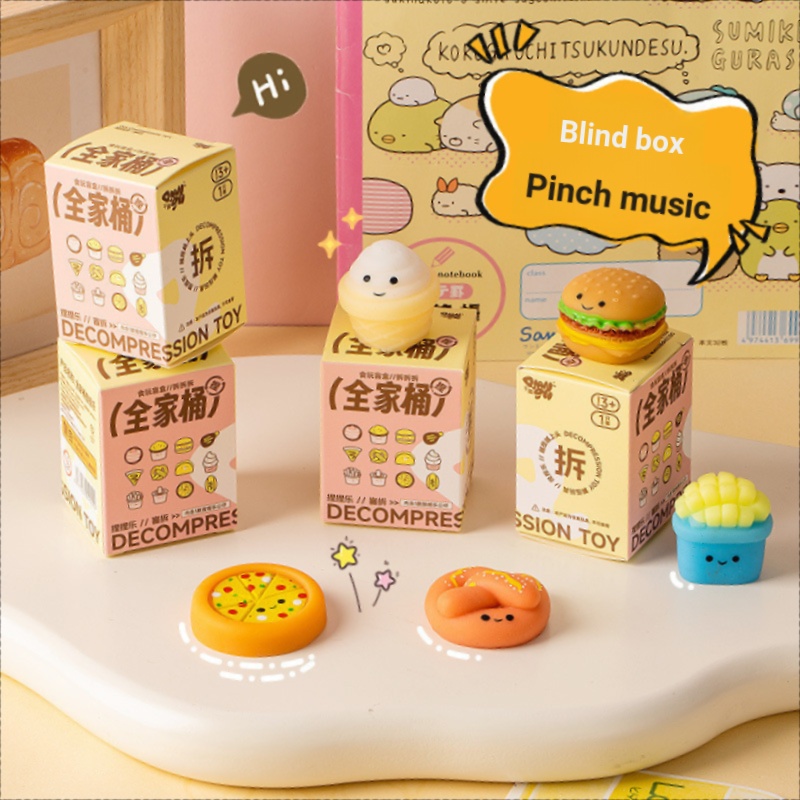 Nướng Mochi Squishy Blind Box Bundle Chậm Dango Giảm Căng Thẳng Fidget Cảm Giác TPR Phục Sinh Cho Tr