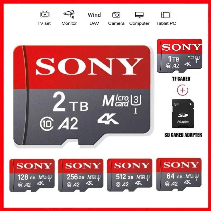 Thẻ Nhớ Tốc Độ Cao 2TB Thẻ Micro SD 128GB 256GB 512GB 1TB Thẻ MicroSD TF