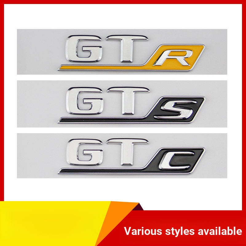 Thích hợp cho Logo ô tô Mercedes-Benz Sửa đổi GTR / S / C AMG Logo phía sau xe GT50 / 53 / 63S Trunk