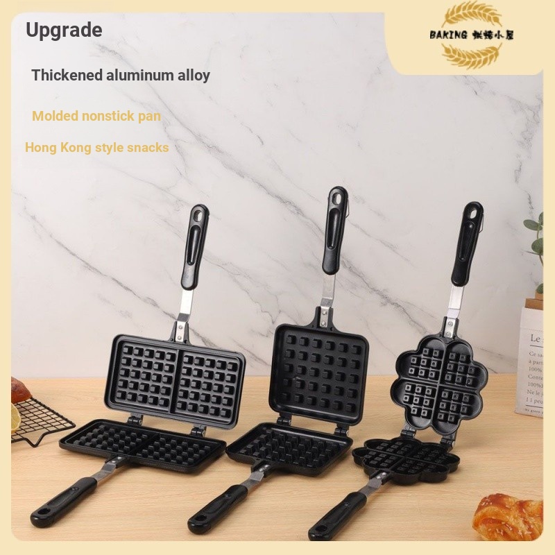Bánh quế Khuôn Bánh Ngọt Chống Dính Chảo Nướng Bánh Waffle Chảo Nướng Bánh Khuôn Bánh Mận Bánh Waffl