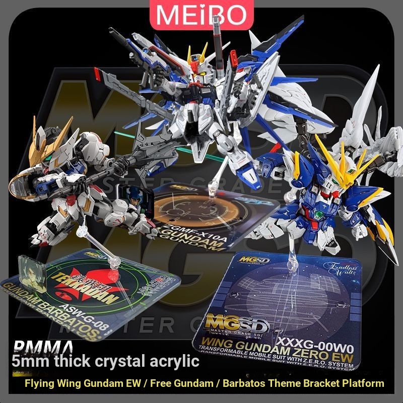 MGSD Nền Tảng Chân Đế Cánh Bay Loại Zero Gundam EW Free Gundam Barbatos Giá Đỡ Nền Tảng Lắp Ráp Mô H