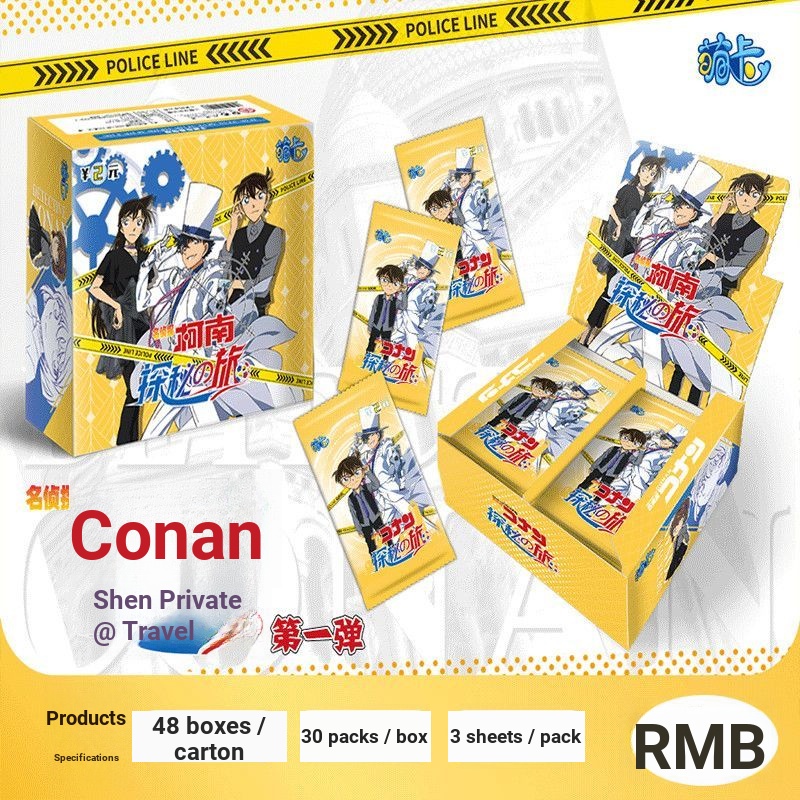 30 Gói] 1 Thẻ Dễ Thương Thám Tử Lừng Danh Conan Bộ Sưu Tập Hành Trình Bí Mật Thẻ Dễ Thương [Thám Tử 
