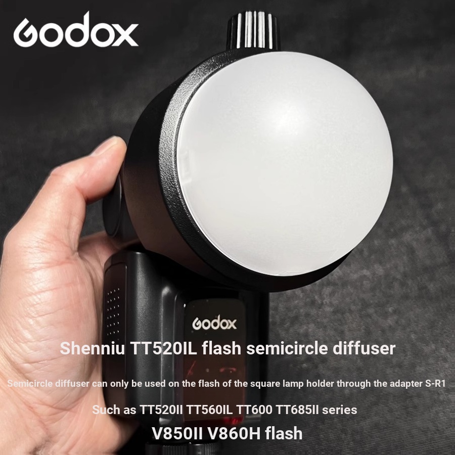 Máy khuếch tán bóng khuếch tán hình bán nguyệt từ tính chuyên dụng Godox TT600 TT600S Flash (Máy khu