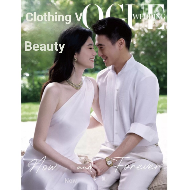 VOGUE June Xi Mengyao He Youjun Cover + Store Free Photocard VogueWedding Trang Phục Tạp Chí 2026 Th