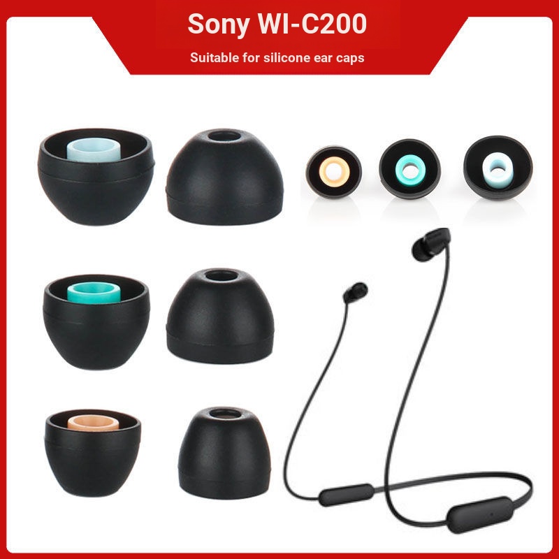 Thích hợp cho Sony WI-C100 Ear Cap C200 Tai nghe Silicone Earbud Cover c400 Ear Mask C300 Earbud Phụ
