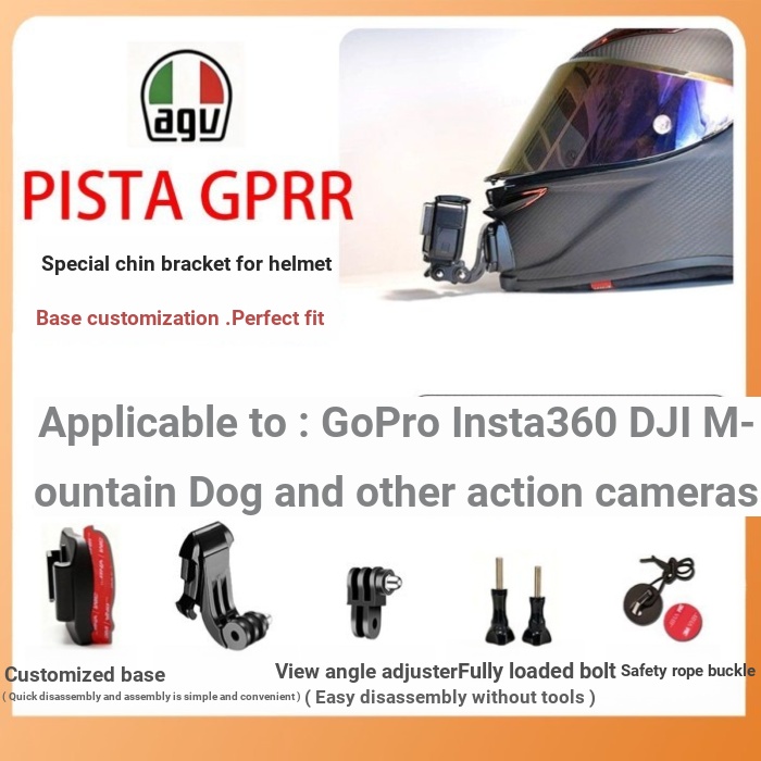 Agv k1 / k1S / k6 / k6S / PISTA Mũ bảo hiểm cằm chuyên dụng Giá đỡ máy ảnh thể thao Giá đỡ máy ảnh