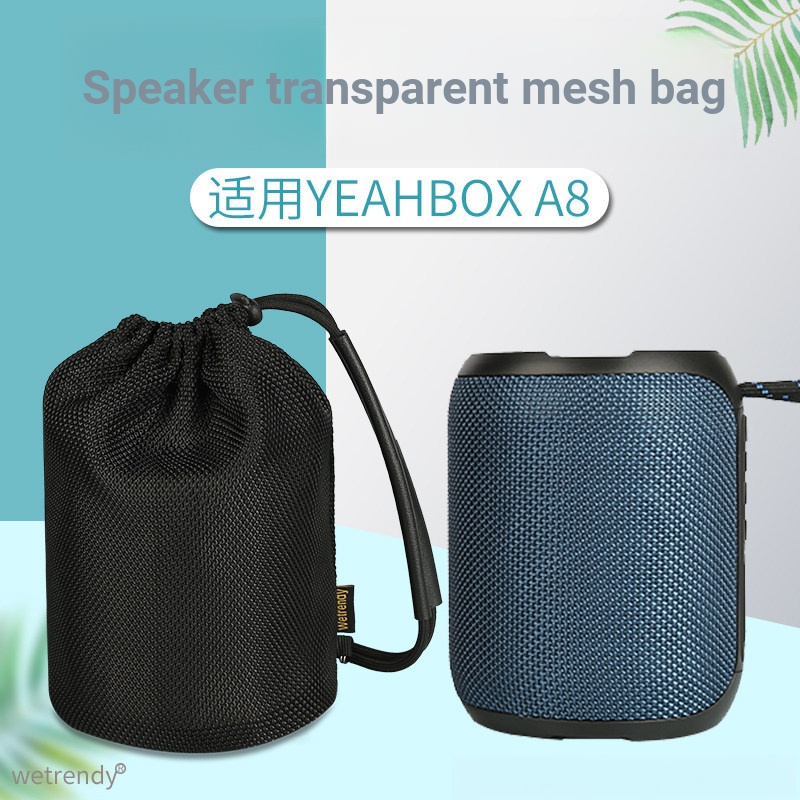 Thích hợp cho túi lưu trữ loa Bluetooth YEAHBOX A8 AUII X5PRO Túi âm thanh Túi lưới mờ Túi Messenger