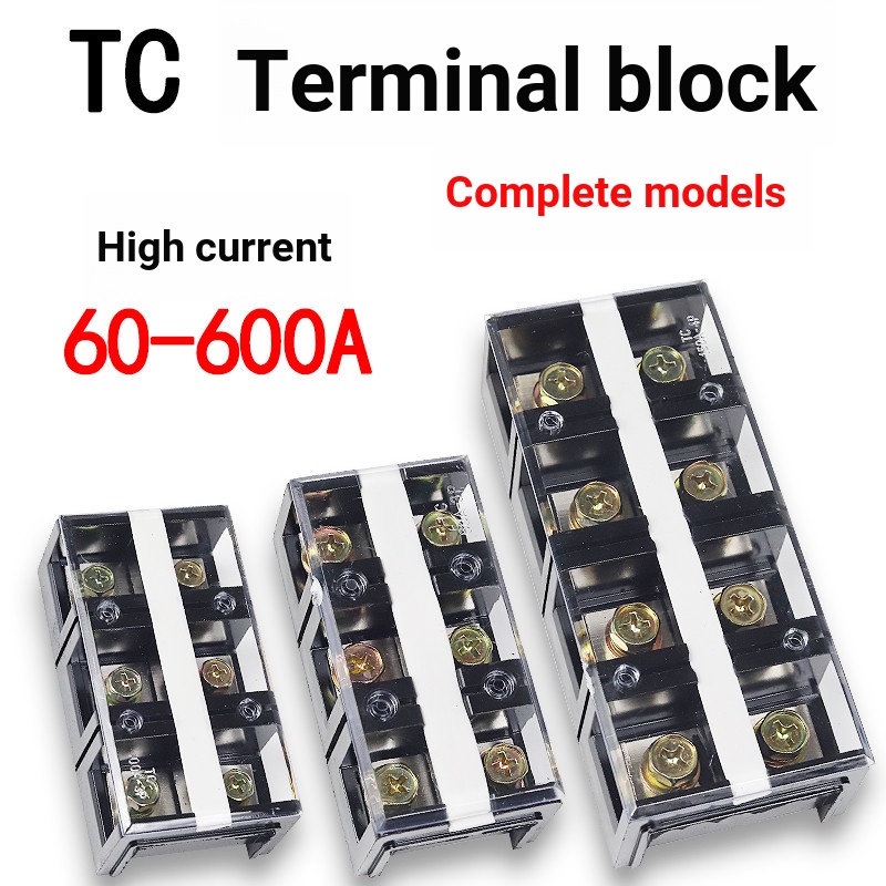 Thiết Bị Đầu Cuối TC 60-600A Hộp Phân Phối Chịu Nhiệt Độ Cao Hiện Tại Đồng Nhà Ga Bài Kết Nối Ban Kế
