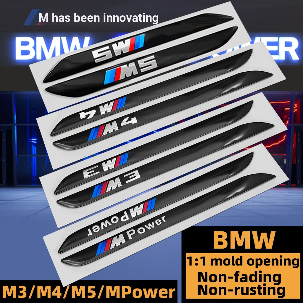 Nhãn bên BMW BMW BMW M3 / M4 / M5 / M-Power Fender Air Outlet Sửa đổi Nhãn dán ô tô 3 Series 320I 33