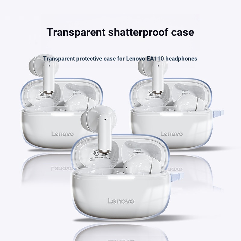 Thích hợp cho Vỏ bảo vệ tai nghe Bluetooth không dây Lenovo EA110 Vỏ bảo vệ chống sốc trong suốt siê