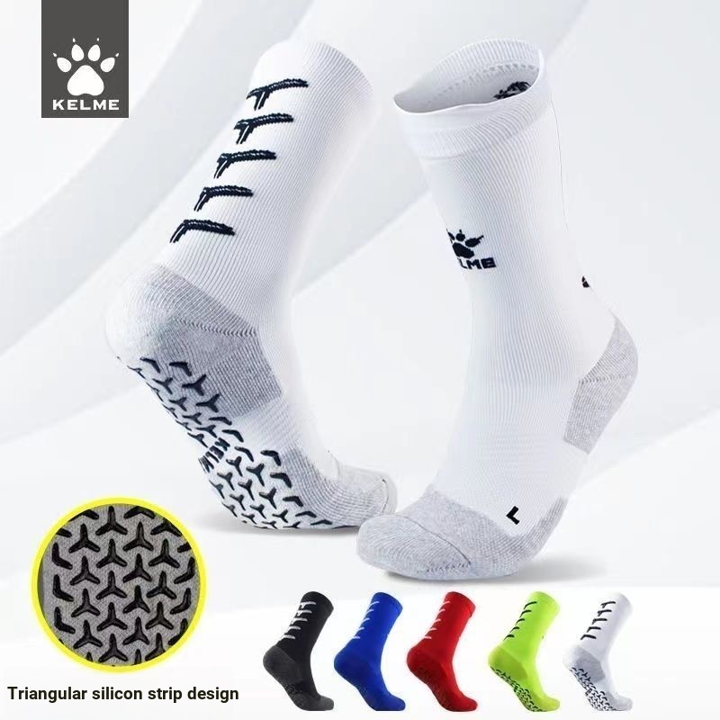 Tất bóng đá KELME KELME Giữa ống Silicon Khăn chống trượt Lưới thoáng khí Huấn luyện chạy bộ chuyên 