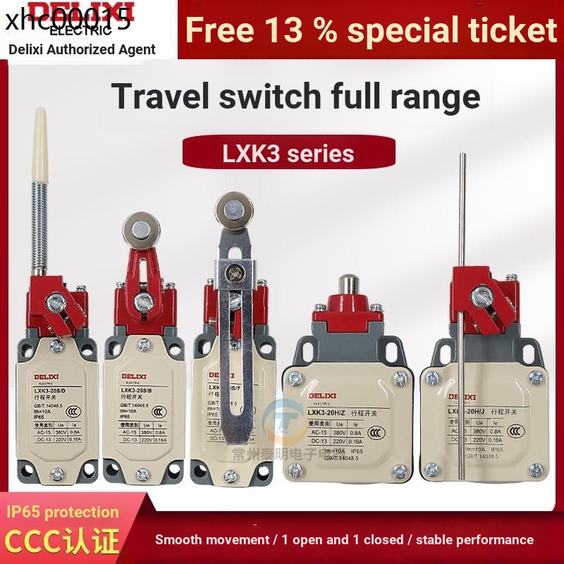 Delisi LXK3 / 20S / T / 20ST Công tắc giới hạn thì Công tắc giới hạn Cánh tay con lăn có thể điều ch