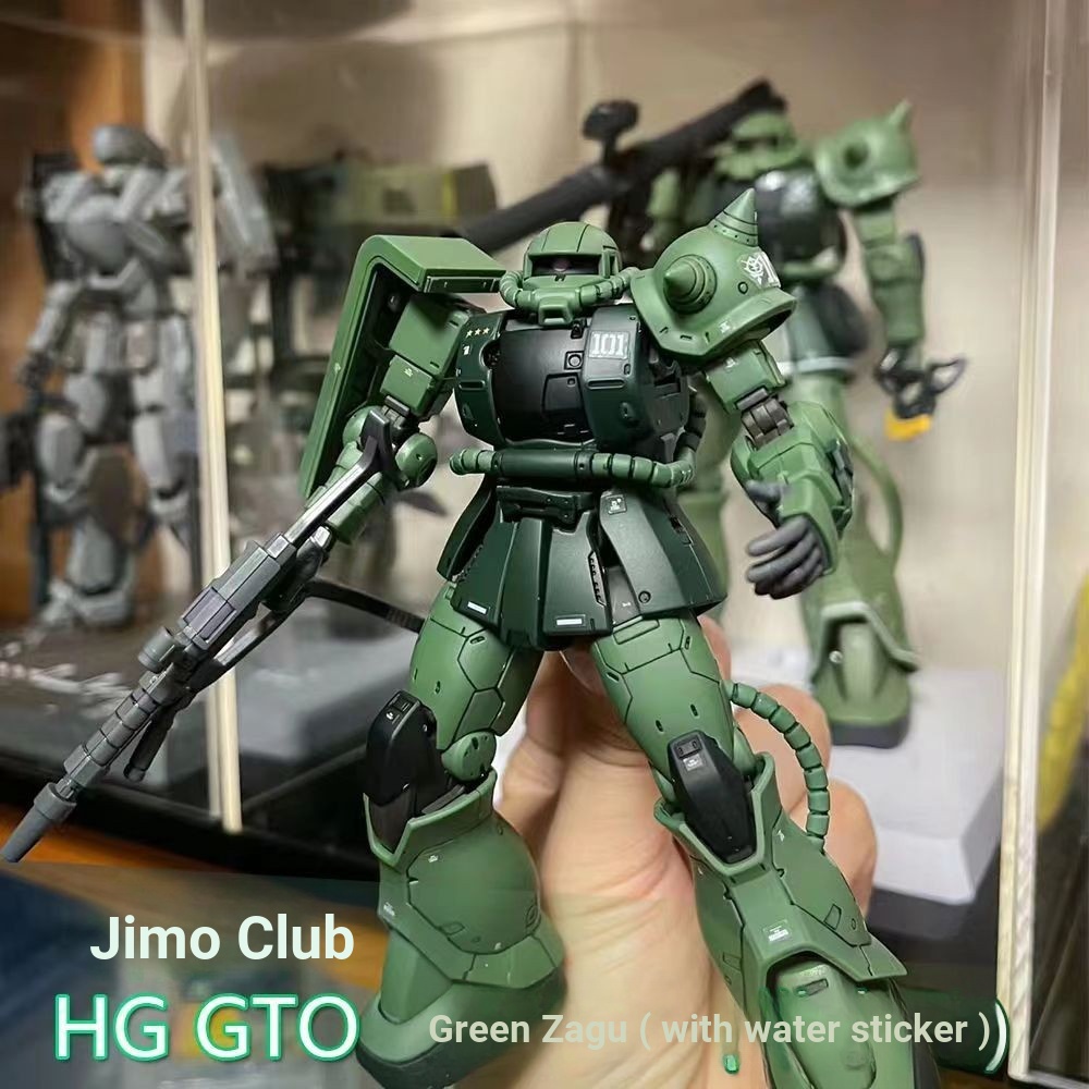 Bộ sưu tập Jms Câu lạc bộ mô hình gto Zaku Green Zack GUNDAM Mô hình lắp ráp HG 1 / 144 Nhãn dán nướ