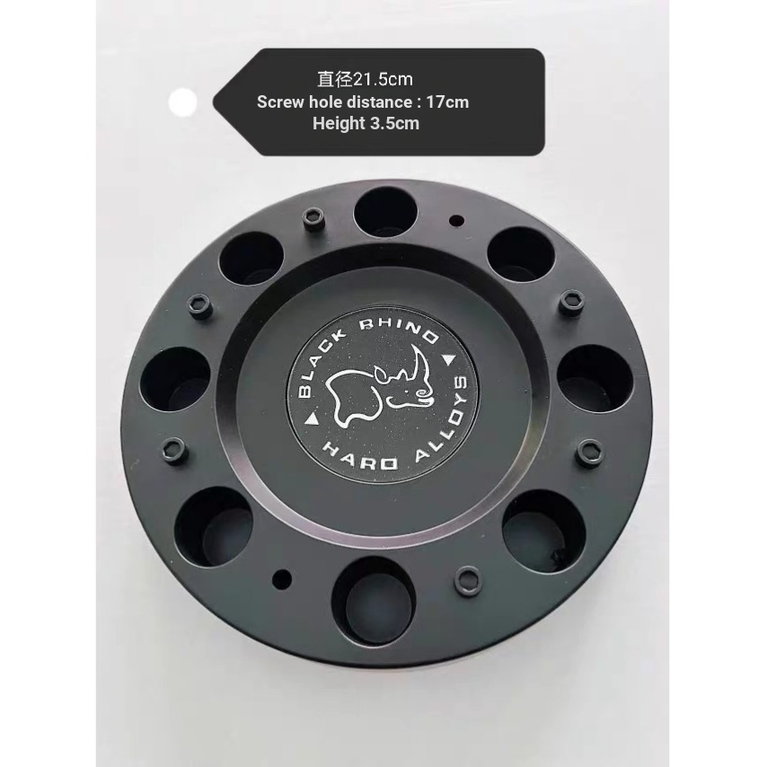 Nắp trung tâm xe địa hình Nắp bánh xe Rhino Đường kính lớn 215mm Lỗ vít 170 193-150mm Nắp trung tâm