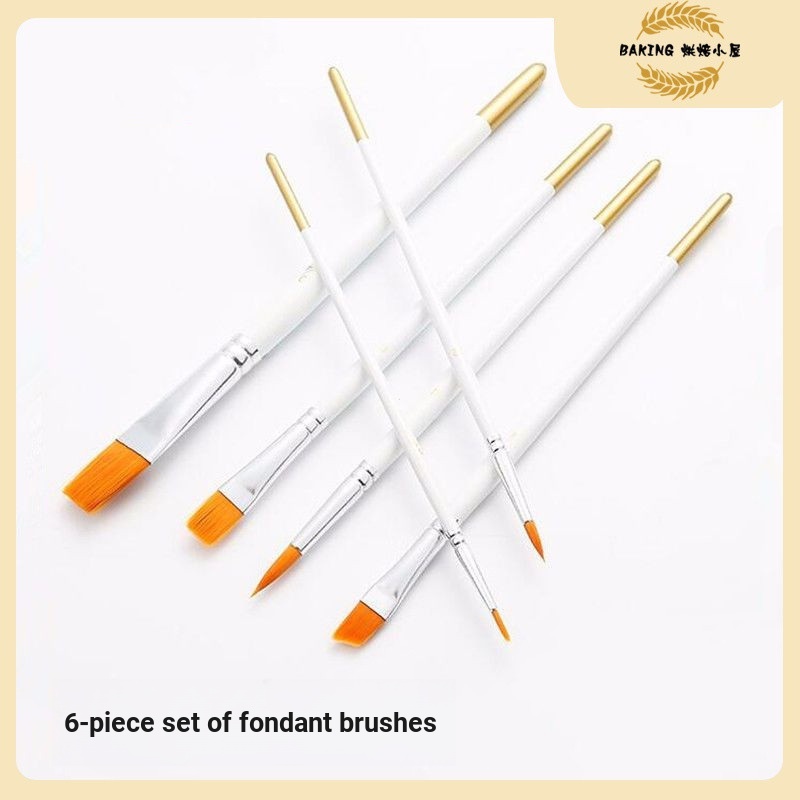 Fondant Brush Brush Brush Brush Icing Brush Coloring Pen Fondant Bút đặc biệt Bột vàng Bột bạc Strok