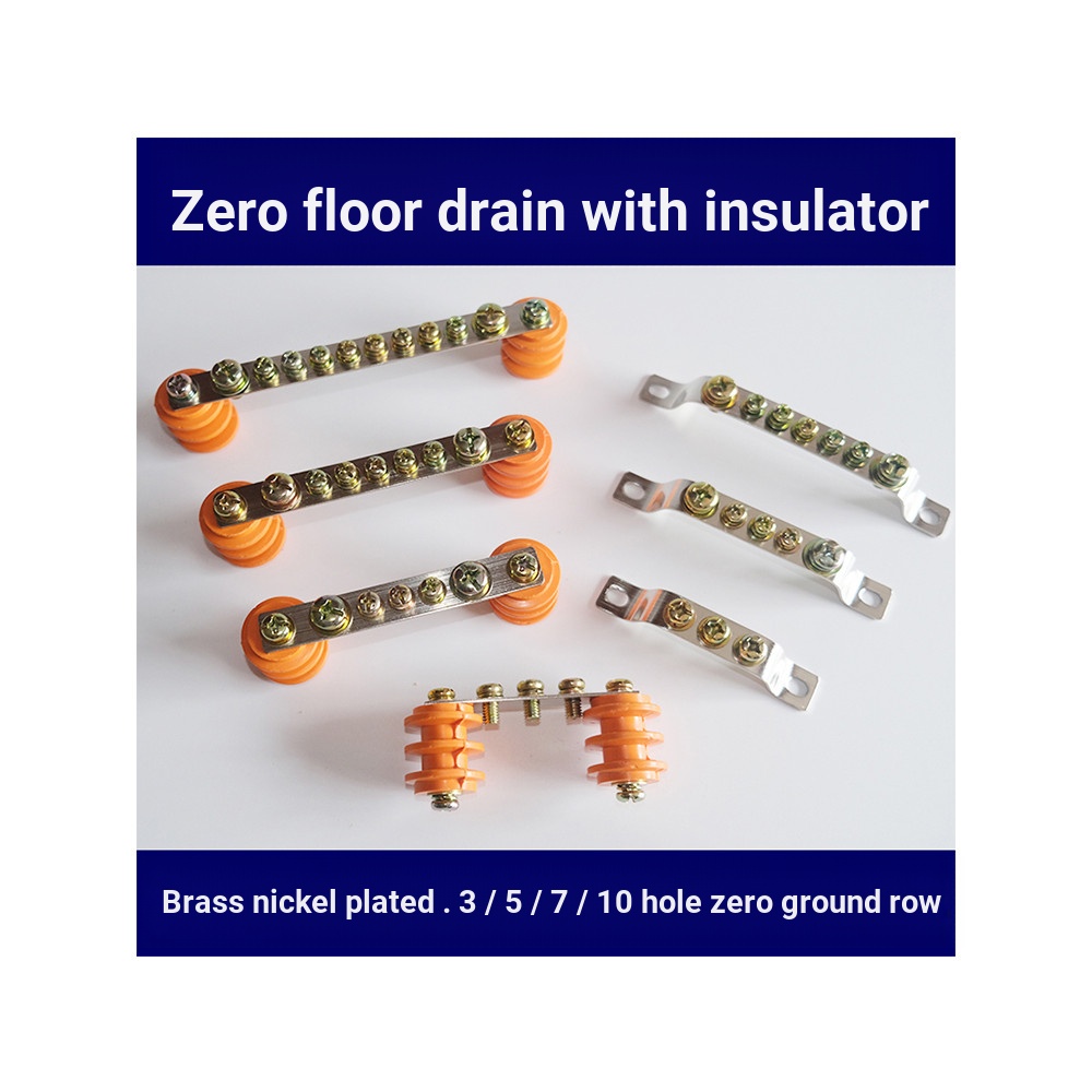 Zero Row với cách điện Zero Ground Row Terminal với ổ cắm cách nhiệt 3 / 5 / 7 / 10 lỗ Zero Row Grou