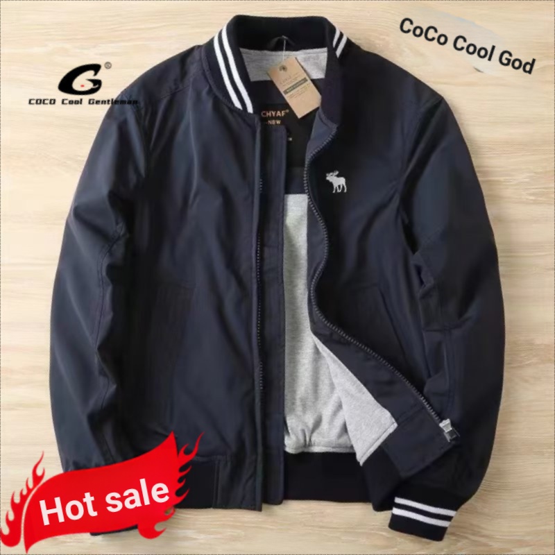 [COCO]] American Deer Label Áo khoác mặc đường phố Áo khoác công sở thông thường dành cho nam Áo kho