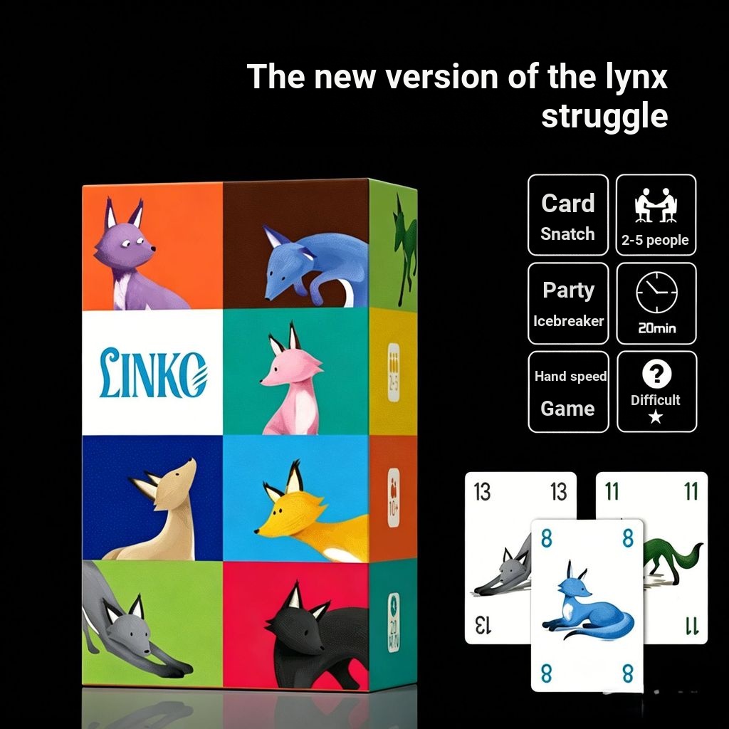 Trò chơi bảng Phiên bản mới Linko Lynx Cuộc thi dành cho trò chơi bảng thẻ bá chủ Phiên bản tiếng An