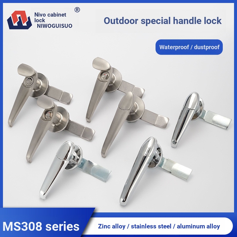 Bán Chạy Nhất MS308-3 Thép Không Gỉ Khóa Hộp Điện MS308-2 Phân Phối Ngoài Trời Tay Cầm Khóa Khung Cử