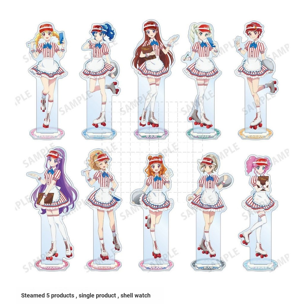 Aikatsu Ichigo Ran Mizuki Akari Sumire Acrylic Đứng Anime Hình Hàng Hóa