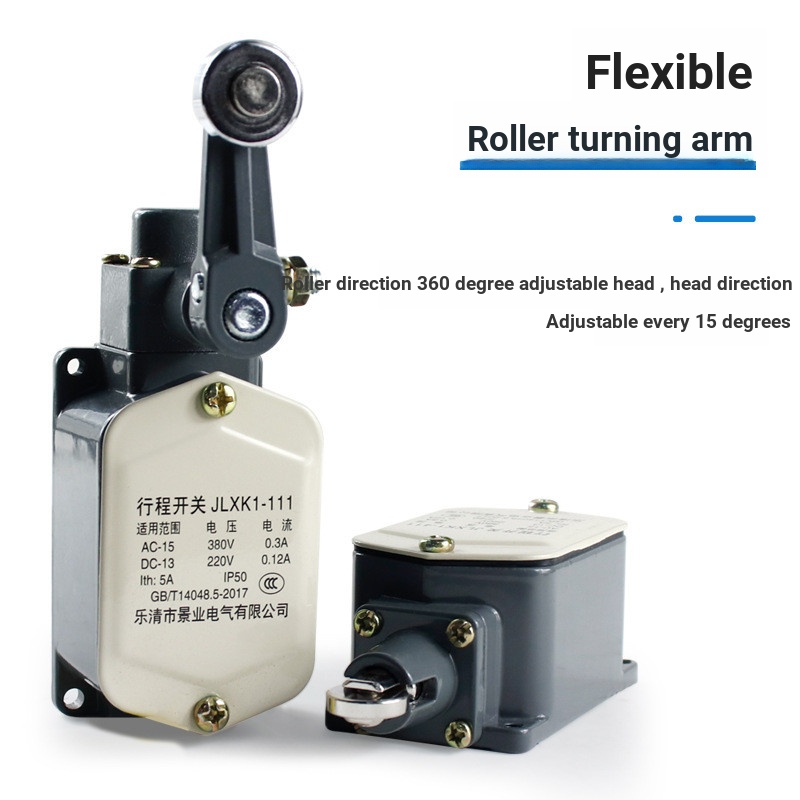8. Jingye JLXK1 Stroke Arm Type 411 Công tắc giới hạn 511 Vỏ nhôm Chấm bạc FKNX
