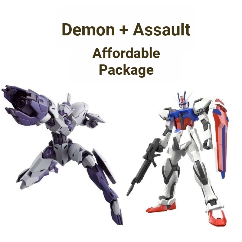 HG1: 144 Demon Judge Dark Mecha + Gói mô hình lắp ráp Gundam Strike