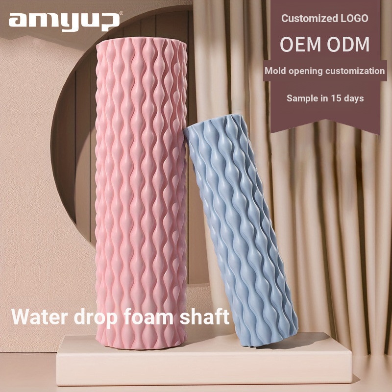 EVA Water Drop Type Foam Roller Thư giãn cơ bắp Mace Hollow Yoga Pillar Massage Roller