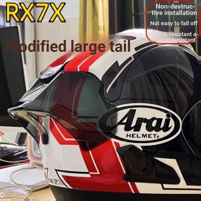 Thích hợp cho Mũ bảo hiểm ARAI RX7X Cạnh tranh Cánh sau sửa đổi MOTOGP Cánh gió phía sau Fairing ara